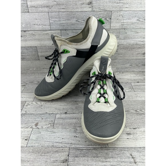 Ecco Other - ECCO BIOM H4 Golf Shoes Men Gray White Green EU Sz 46 US 12.5 Waterproof Leather